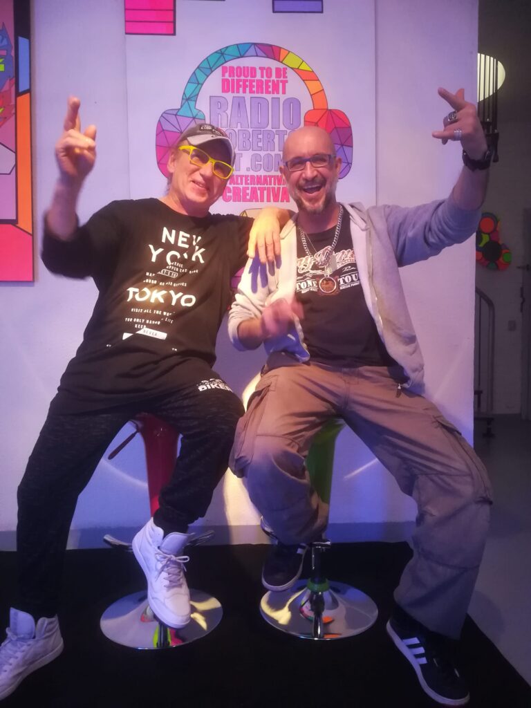 Alfonso Villa di GET FLUO e Roberto Bocchetti di RADIO ROBERTO Alfonso Villa di GET FLUO e Roberto Bocchetti di RADIO ROBERTO