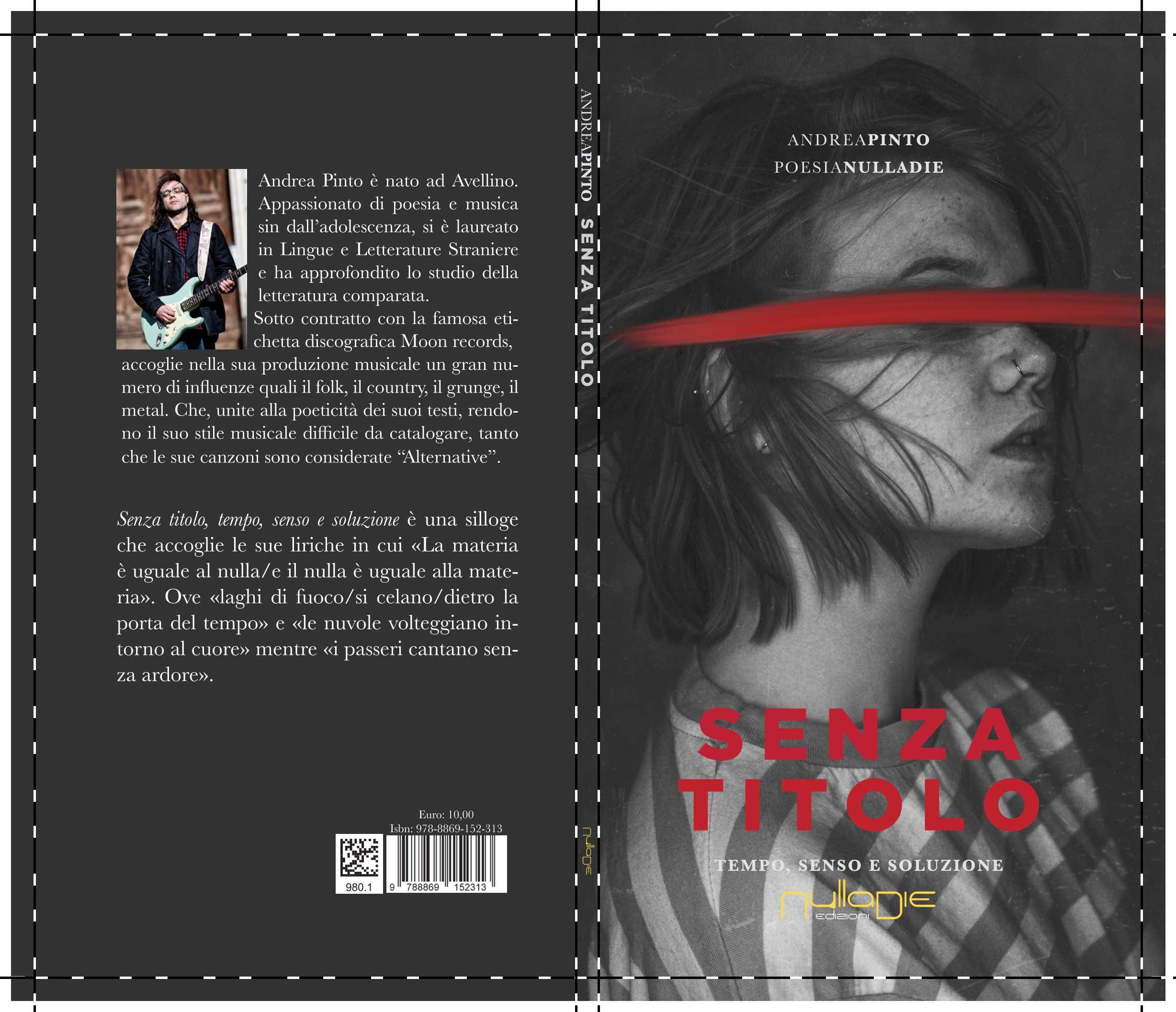 Il cantautore e poeta Andrea Pinto presenta il suo nuovo libro 
