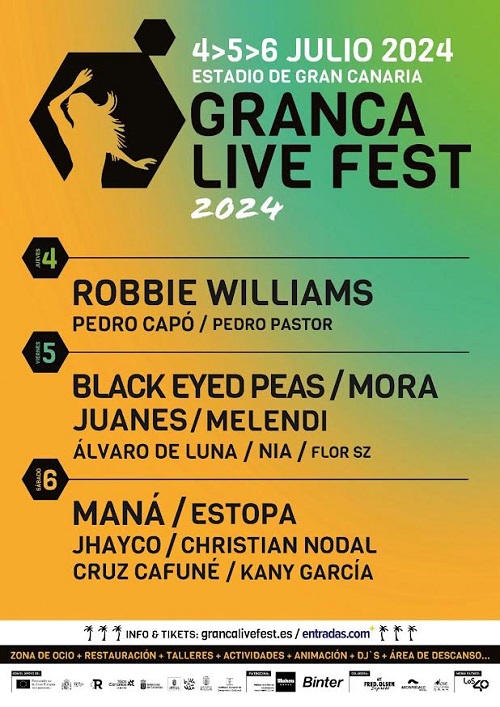 Granca Live Fest 2024, a Gran Canaria dal 4 al 6 Luglio 2024